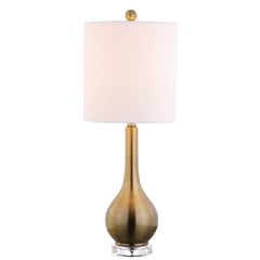 JONATHAN Y JYL5010A Dylan 25" Metal/Crystal Teardrop LED Table Lamp Contempor...