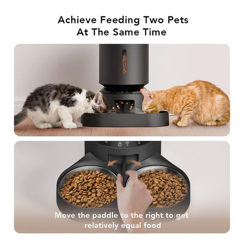 PETLIBRO Automatic Cat Feeder, WiFi Connected, Adjustable Meal Splitter, Fres...