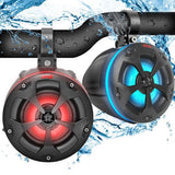 Pyle 2-Way Dual Waterproof Off-Road Speakers - 4" 800W Marine Grade Wakeboard...