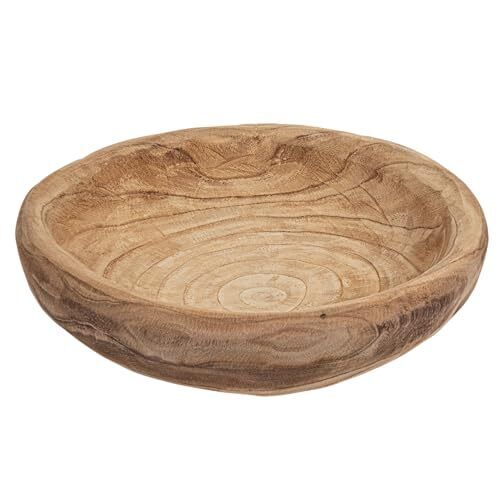 Creative Co-Op Decorative Paulownia Wood Bowl Natural