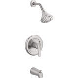 Aqua Vista 10TS1-BN-AV Lever Tub and Shower Faucet Trim Kit, Brushed Nickel S...