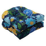 Pillow Perfect Floral Indoor/Outdoor Chair Seat Cushion, Tufted, Weather, and...