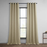 HPD Half Price Drapes Grommet Linen Curtains 84 Inches Long Room Darkening Cu...