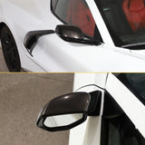 Side Rearview Mirror Guard Cover Trim Compatible with Chevrolet Corvette C8 2...