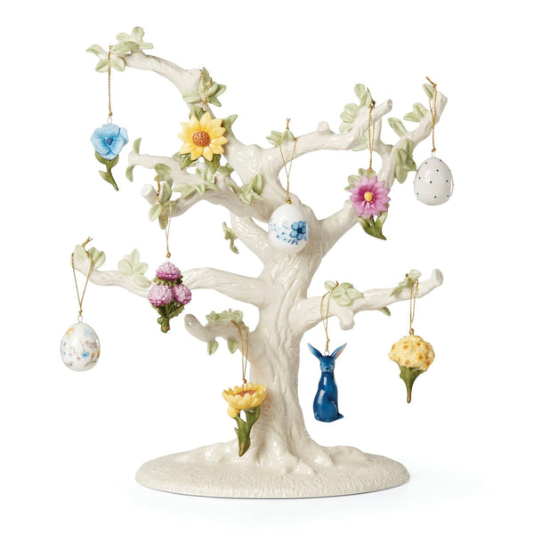 Lenox 893394 Floral Easter 10-Piece Ornament & Tree Set