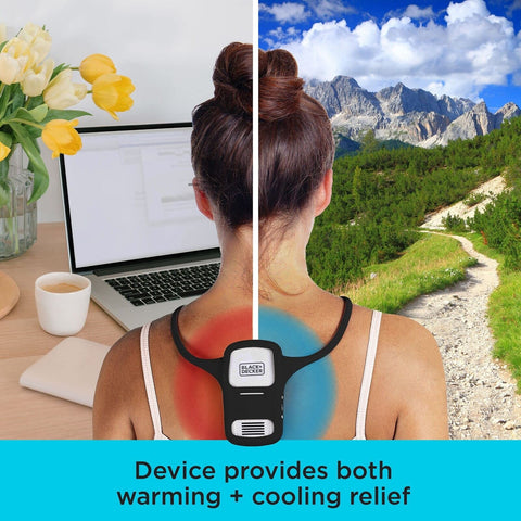 BLACK+DECKER Comfortpak, Wearable Cooling and Heating Device, Obsidian Black ...