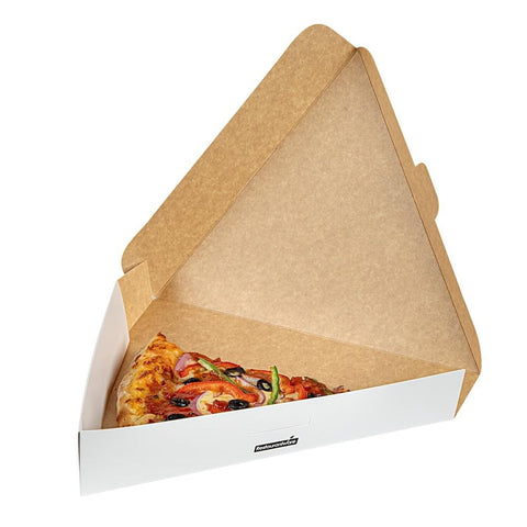 Restaurantware Eco Pie 9.3 x 10.3 x 1.8 Inch Pizza Slice Boxes 100 Clamshell ...