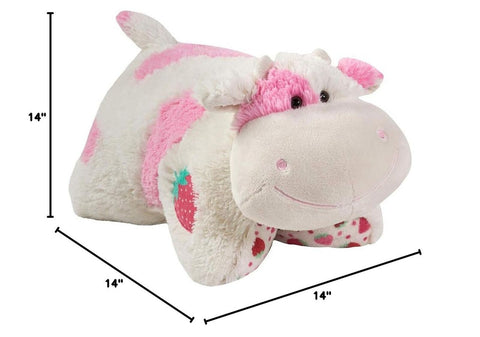 Pillow Pets 30&#8221; Jumboz Sweet Scented Strawberry Milkshake Cow Stuffed Anim