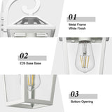 Outdoor Light Fixtures Wall Mount, Waterproof Exterior Wall Lanterns with Gla...