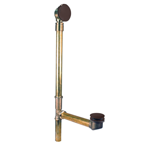 Westbrass D326HBJ-12 25" Bath Waste Assembly with Ball Joint, Tip-Toe Drain a...