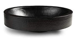 Monarch Abode 19104 Matte Black Hand Hammered Oval 17 inches,