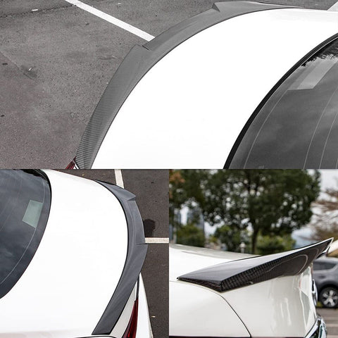 AeroBon Real Carbon Fiber Trunk Spoiler Compatible with 2017-2023 BMW 5 Serie...