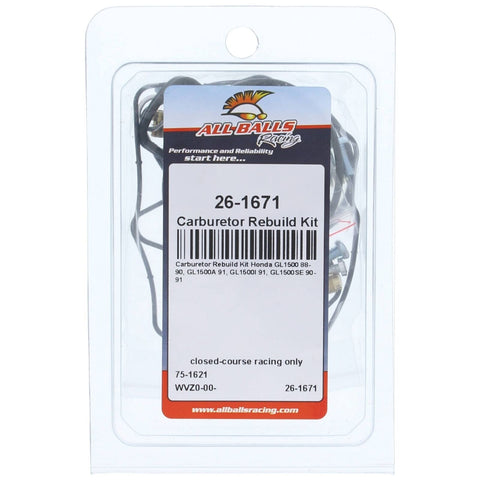 All Balls Racing Carburetor Rebuild Kit 26-1671 Compatible With/Replacement F...
