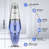 Handheld Vacuum Cordless Rechargeable,Car Vacuum Cordless Cleaner,1.5lbs Ligh...