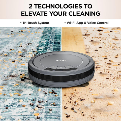 Shark AV753 ION Robot Vacuum, Tri-Brush System, Wifi Connected, 120 Min Runti...