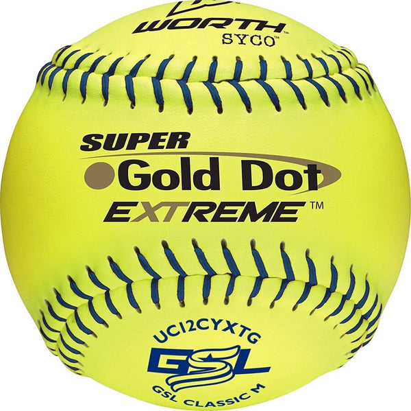 Worth | Slowpitch Softballs | GSL Approved | 12 Count | Multiple Options 12"