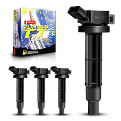 MAS Set of 4 Ignition Coil Pack & Denso 4504 Platinum Spark Plugs Compatible ...