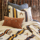 HiEnd Accents Toluca Canvas Western Bedding 3 Piece King Duvet Covet Set, Cat...