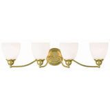 Livex Lighting 13674-02 Somerville 4-Light Bath Light, Polished Brass