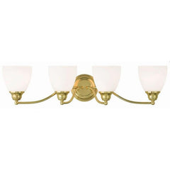 Livex Lighting 13674-02 Somerville 4-Light Bath Light, Polished Brass