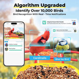 WayCai Bird Feeders Pro - Smart Hummingbird Bird Feeder with Camera, AI Ident...