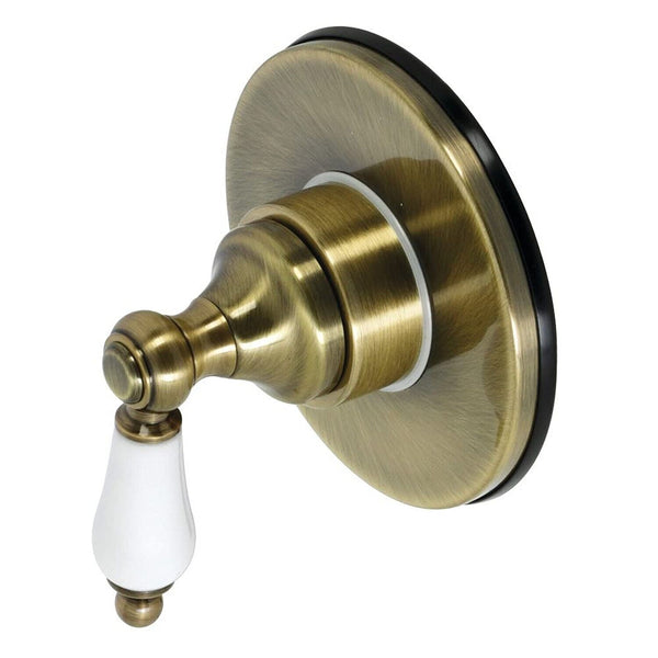 Kingston Brass KS3033PL Three-Way Diverter Valve with Trim Kit, Antique Brass