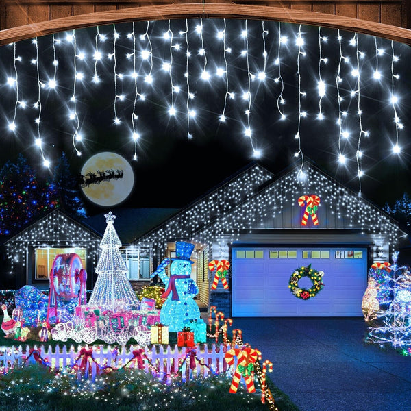 Christmas Lights Outdoor, 164FT 1600 LED Ice Lights for Outside with 320 Drop...