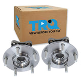 TRQ Front Wheel Hub Bearings Assembly Set Compatible with 2014-2018 Mazda 3 2...