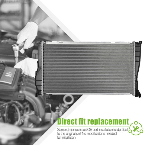 SCITOO Engine Coolant Radiator Assembly for 135i 2008-2013, 135is 2013, 335i ...