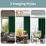 BGment 100% Thermal Insulated Blackout Curtains 90 Inches Long with Liner, Ro...