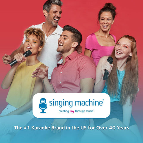 Singing Machine Karaoke Machine for Kids and Adults with Wired Microphone - B...