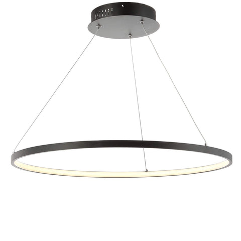 JONATHAN Y JYL7203A Brice 23.75' Round Integrated LED Metal Pendant Chandelie...