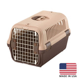 Richell Pet Travel Carrier Size Medium in Brown, Travel Carrier or Crate for ...