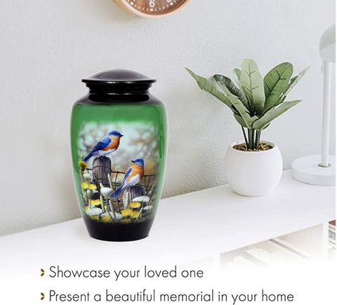 HLC URNS Lovely Humming Bird Adult Cremation Urn for Human Ashes - Adult Fune...