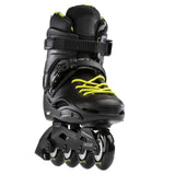 Rollerblade RB Cruiser Unisex Adult Fitness Inline Skate, Black/Neon Yellow, ...