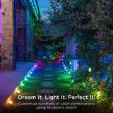 Enbrighten Premium LED Garden Lights, 6 Small Landscape Lights, 10ft Cord plu...