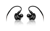 Mackie MP-240 Monitor Earphones Dual Hybrid Driver, Black