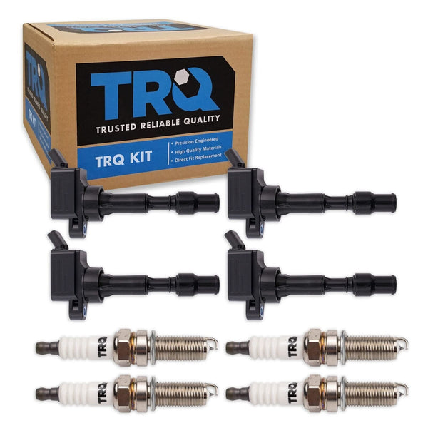 TRQ Ignition Kit Ignition Coil Spark Plugs Compatible with 2015-2018 Hyundai ...