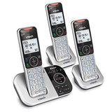 VTECH VS112-3 DECT 6.0 Bluetooth 3 Handset Cordless Phone 3 Handsets, Silver