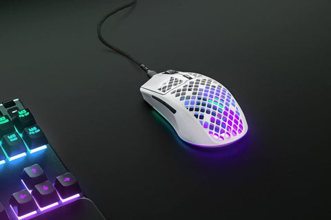 SteelSeries Aerox 3 - Holey RGB Gaming Mouse - Ultra-lightweight Water Resist...