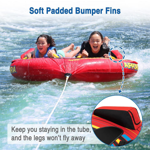 Affordura Water Tubes with Fins Towable Tubes for Boating, Boat Tubes and Tow...