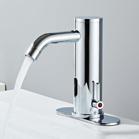 Hands Free Automatic Faucet,Touchless Bathroom Faucet with Temperature Contro...