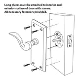 Nostalgic Warehouse 727725 New York F Grip Entry Set, Backset - 2.75", Timele...