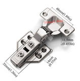40pcs Soft Close Cabinet Concealed Hinges European Half Overlay,110 Degree,Fr...