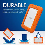 LaCie Rugged Mini 2TB External Hard Drive Portable HDD - USB 3.0/ 2TB, orange