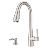 Pfister Barulli Kitchen Faucet with Pull Down Spot Defense Stainless Steel