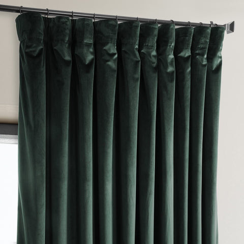 HPD Half Price Drapes Heritage Plush Velvet Curtains 108 Inches Long Room Dar...