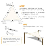 Amagenix Sun Shade Sail 20'X20'X20' Curved Edge Outdoor Shade Canopy Cream Br...