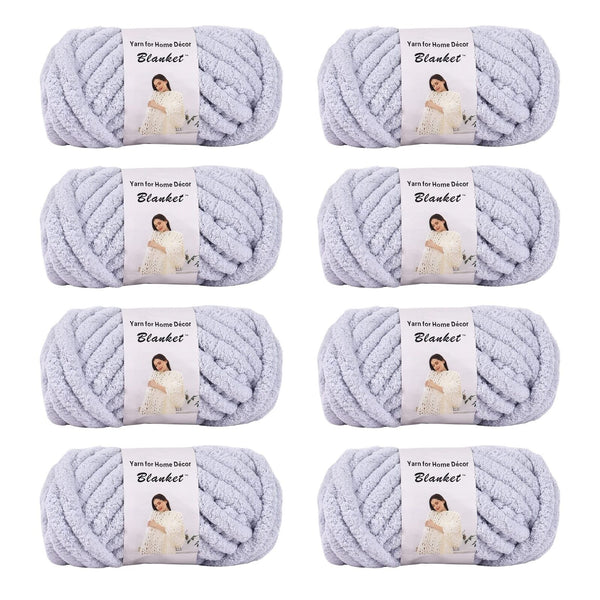 Chenille Chunky Yarn Arm Knitting Thick Bulky DIY for Knit Blanket Cushion Be...