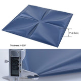 Art3d Navy Blue 3D Wall Panel PVC Flower Design Cover 32 Sqft, for Interior W...